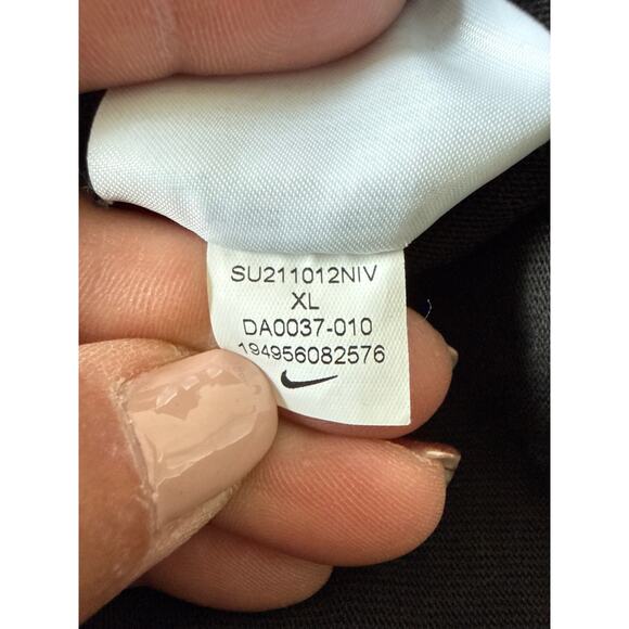 Nike Men's Sportswear Heritage Essentials Knit Pullover Hoodie Black XL - Picture 11 of 11